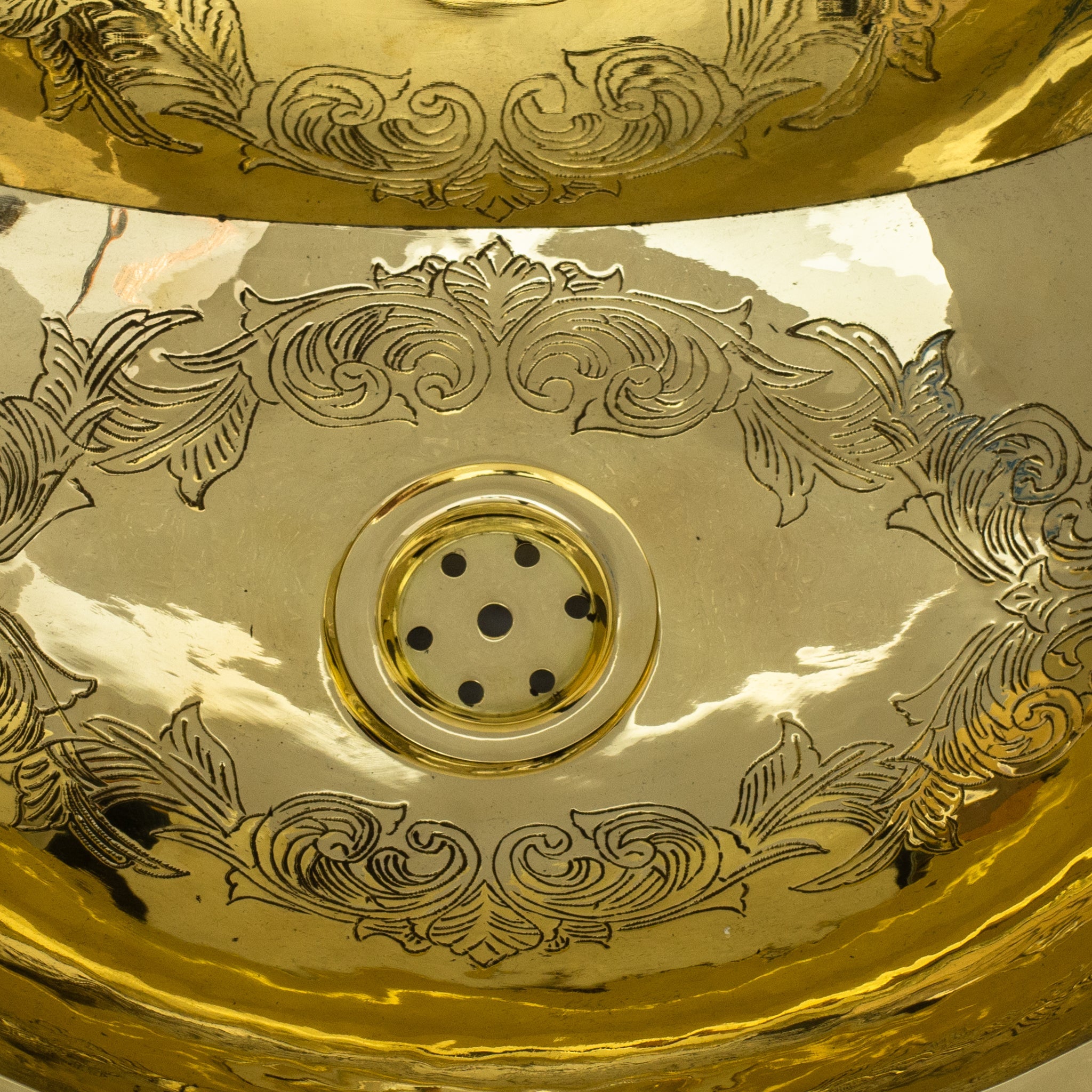 Unlacquered Brass Wall Hung Basin, Engraved Wall - Mounted Bathroom Sink - Insideast