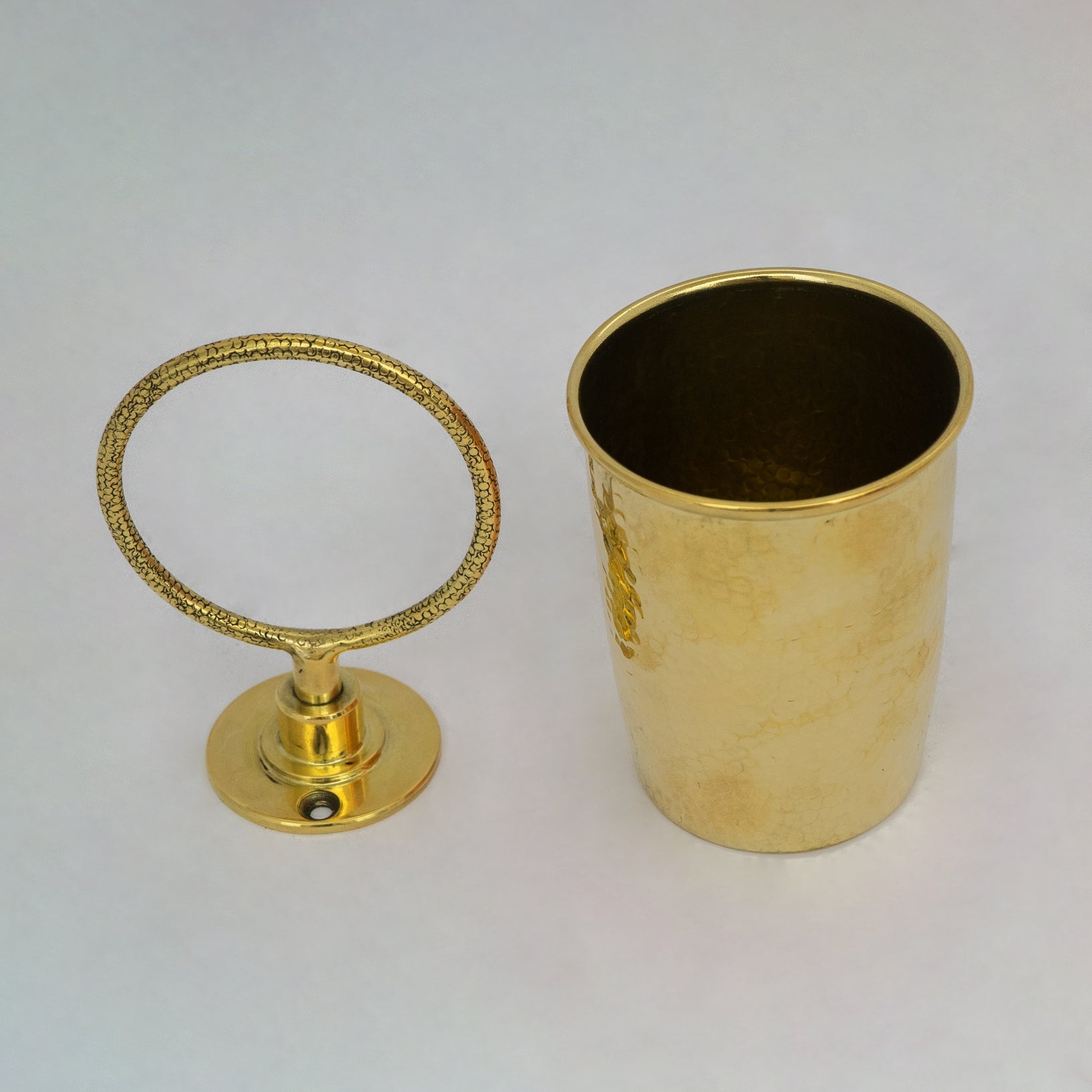 Unlacquered Brass Wall Mount Toothbrush Holder | Bathroom - Insideast