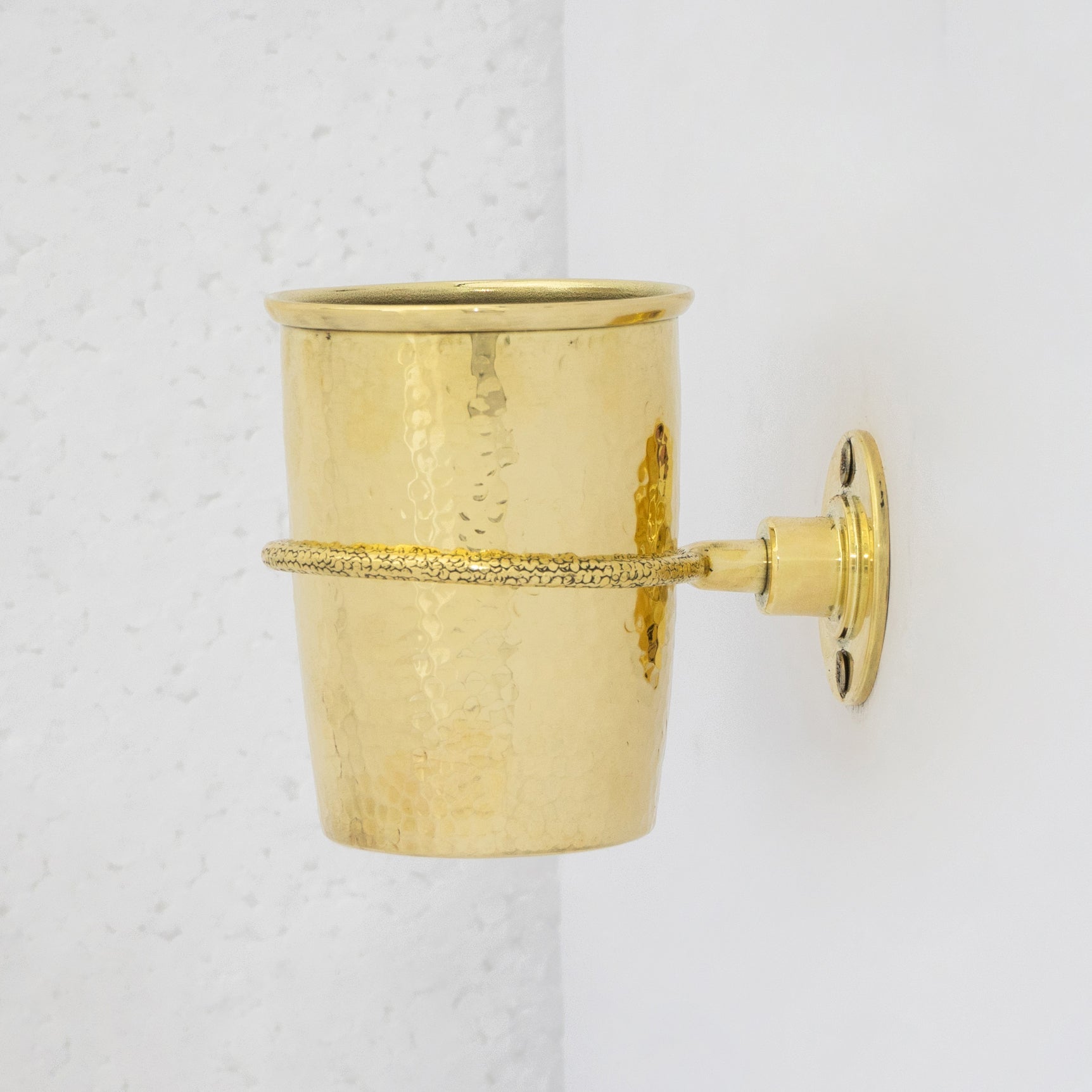 Unlacquered Brass Wall Mount Toothbrush Holder | Bathroom - Insideast