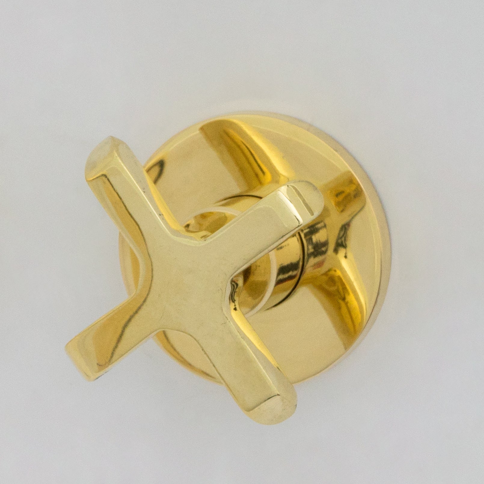 Unlacquered Brass Wall Mounted Bathroom Vessel Sink, Built In Vanity Faucet With Cross Handles - Insideast