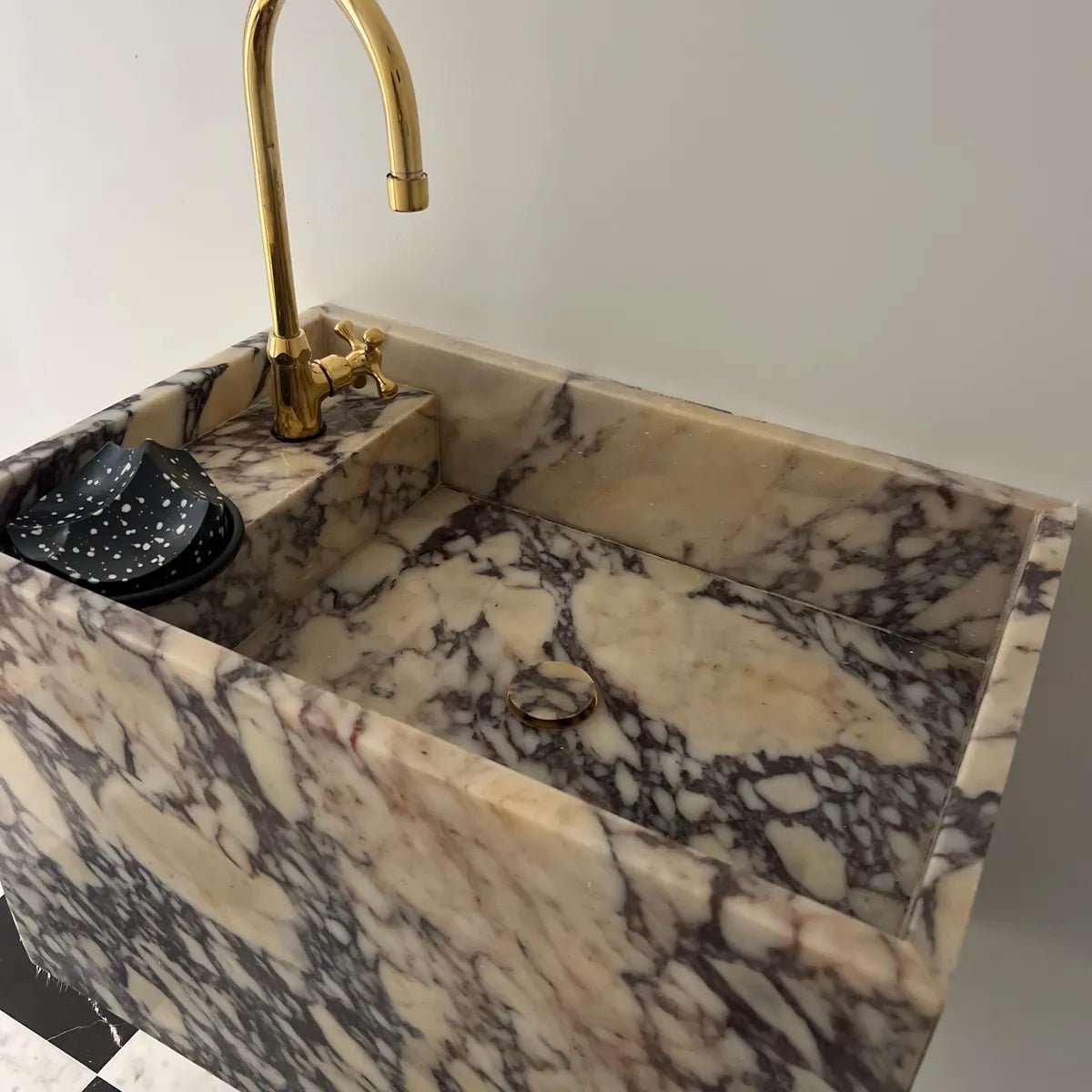 Unlacquered Brass Water Dispenser Kitchen Faucet | Single Hole Cold Water Tap - Insideast