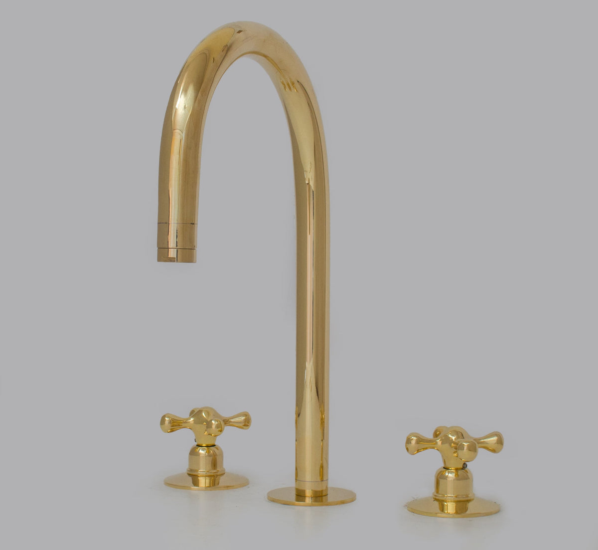 Unlacquered Brass Widespread Kitchen Faucet - Durable Design – Insideast
