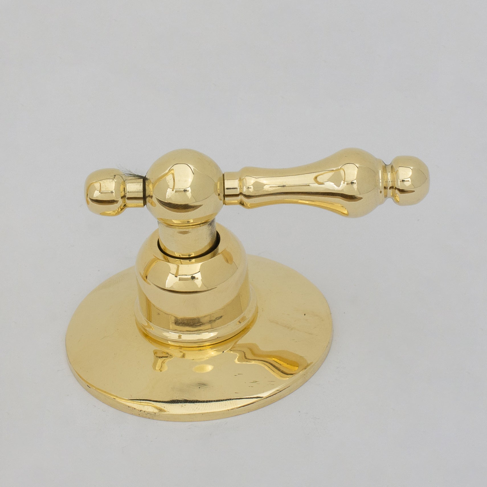 Unlacquered Brass Widespread Kitchen Faucet, Solid Brass 3 - Holes Deck Mount Faucet, Simple Cross Handles - Insideast