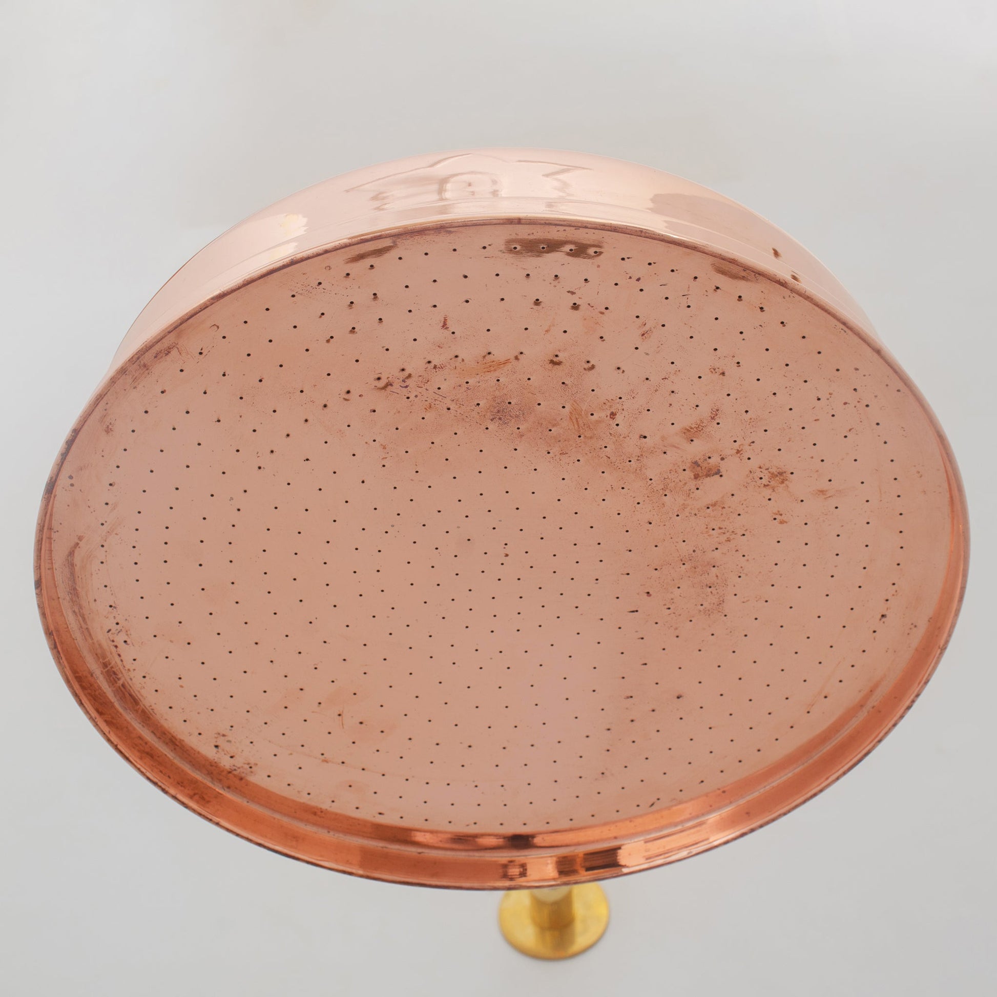 Unlacquered Copper Rain Shower Head | 12" Round - Insideast