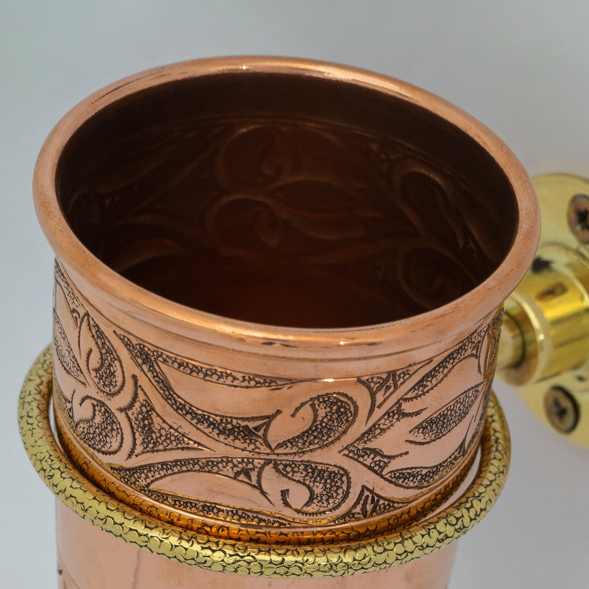 Unlacquered Copper Wall Mount Toothbrush Holder | Bathroom - Insideast