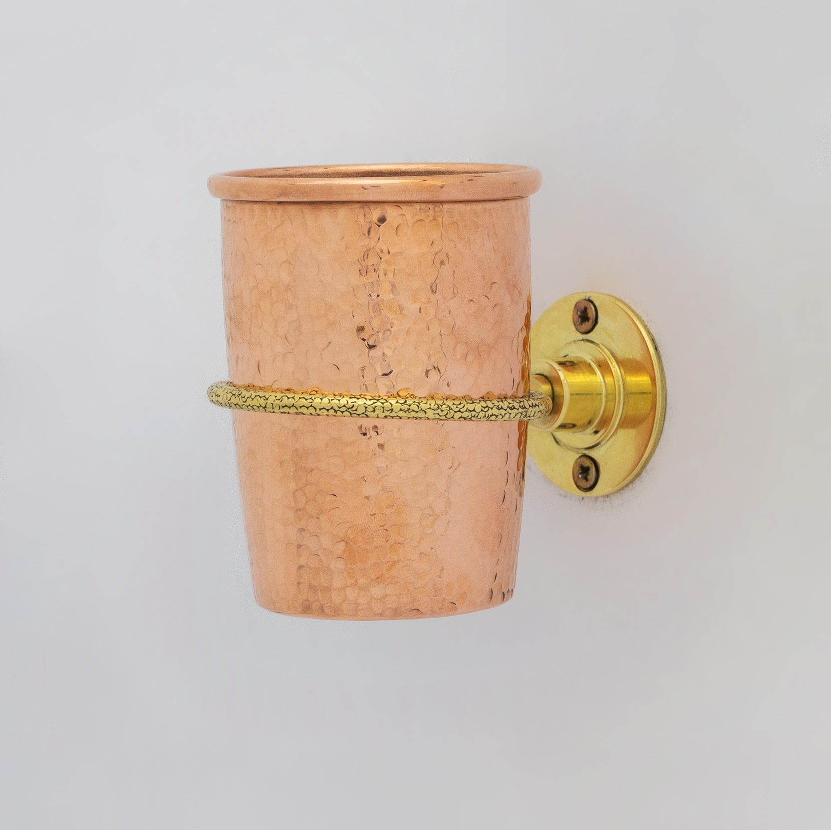 Unlacquered Copper Wall Mount Toothbrush Holder | Bathroom - Insideast