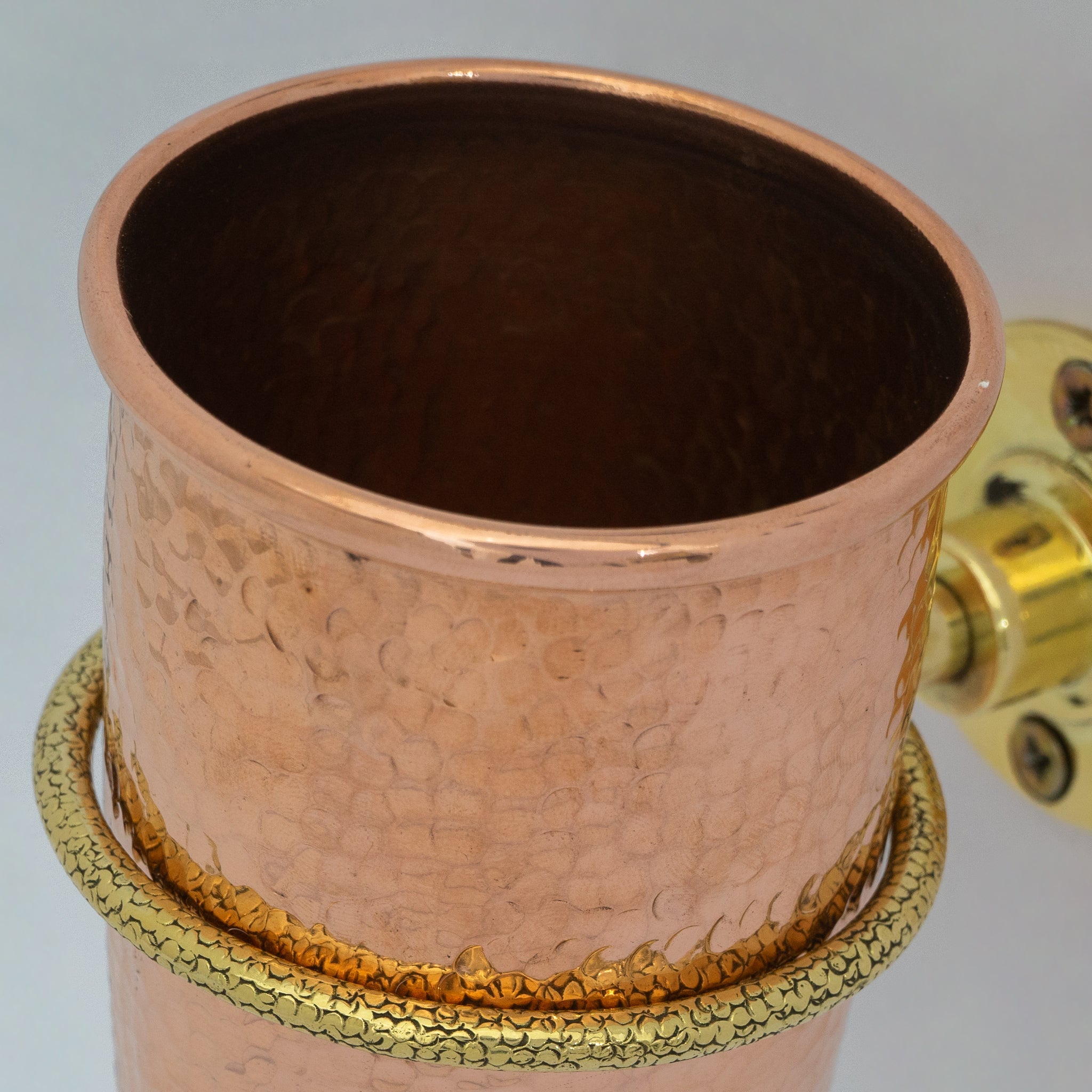 Unlacquered Copper Wall Mount Toothbrush Holder | Bathroom - Insideast