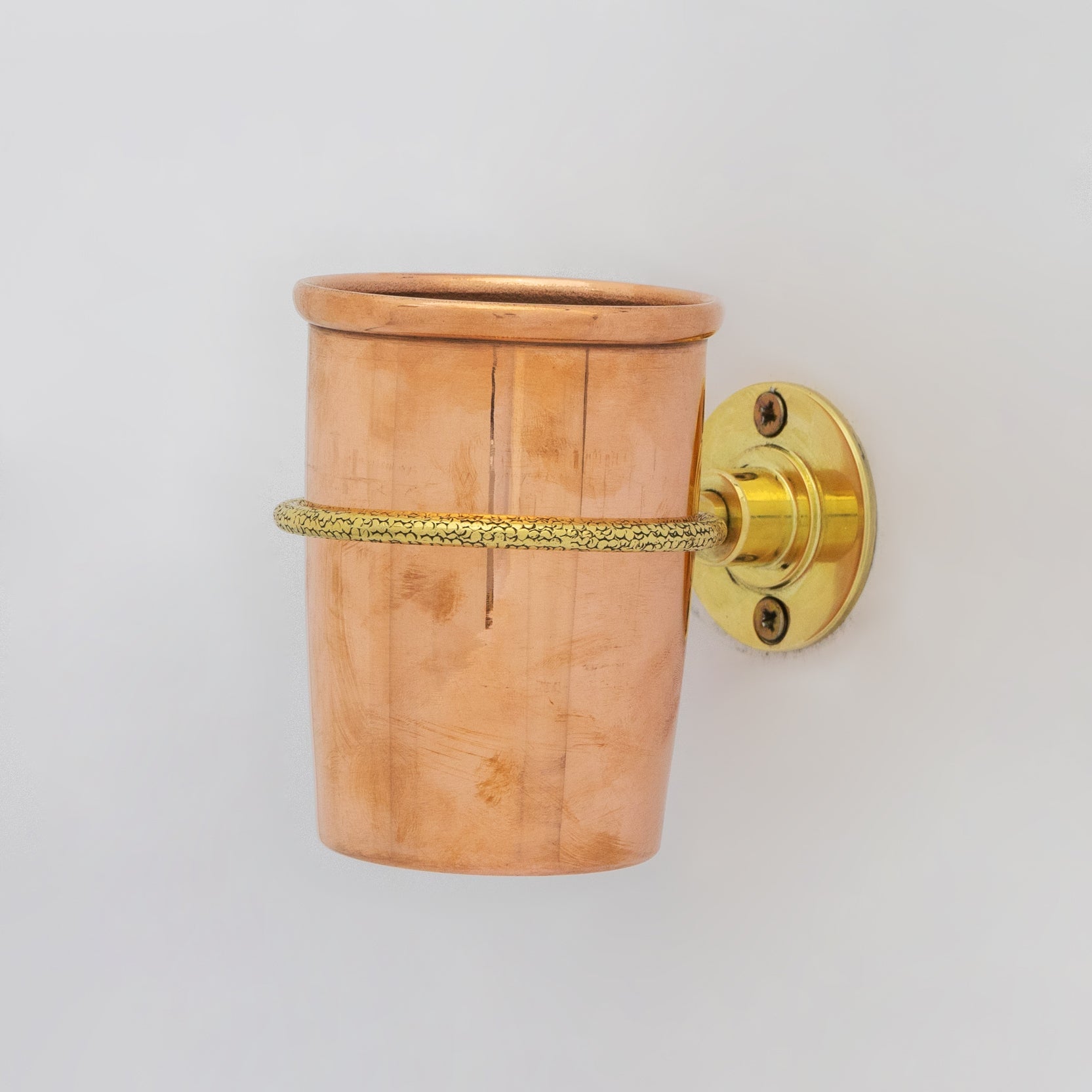 Unlacquered Copper Wall Mount Toothbrush Holder | Bathroom - Insideast