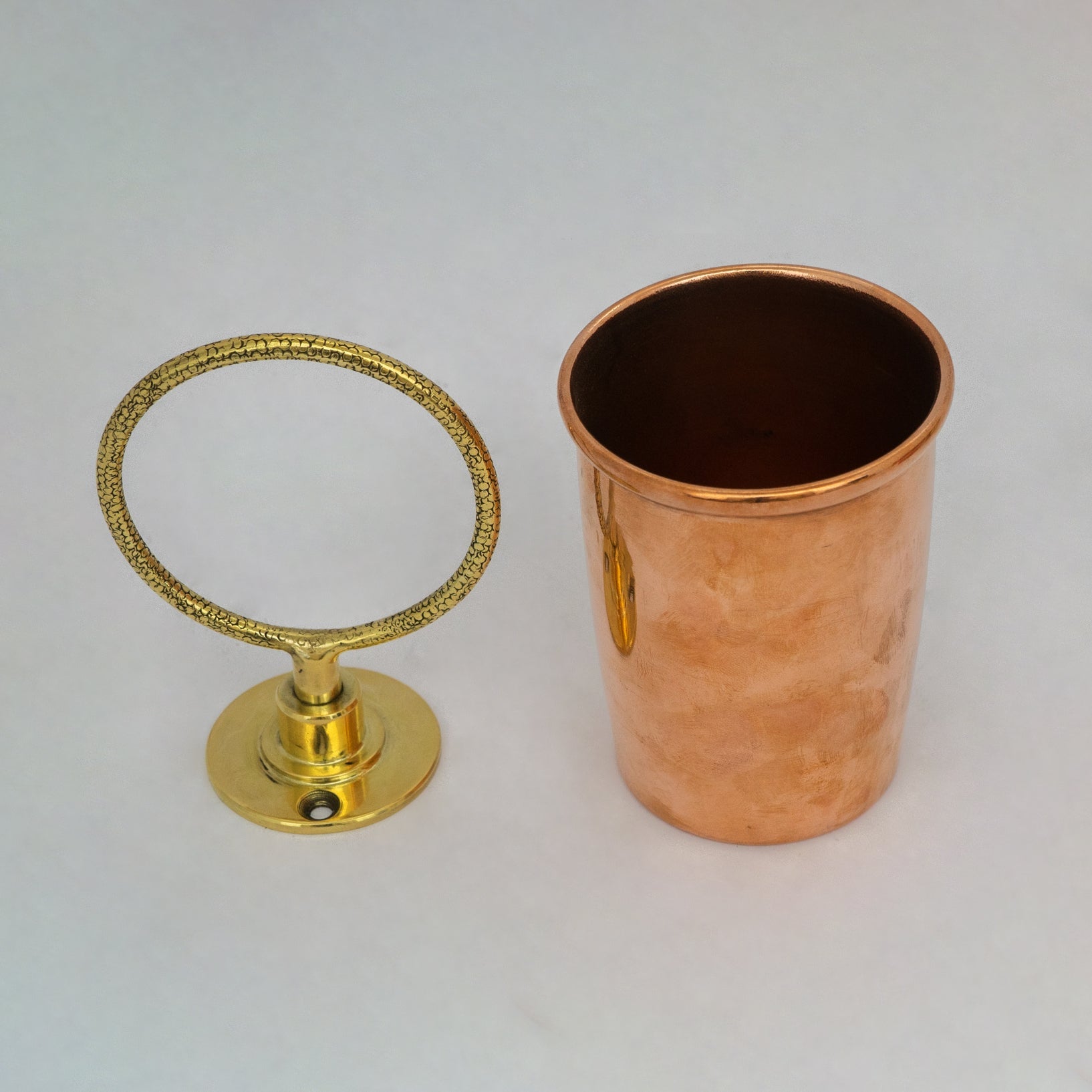 Unlacquered Copper Wall Mount Toothbrush Holder | Bathroom - Insideast