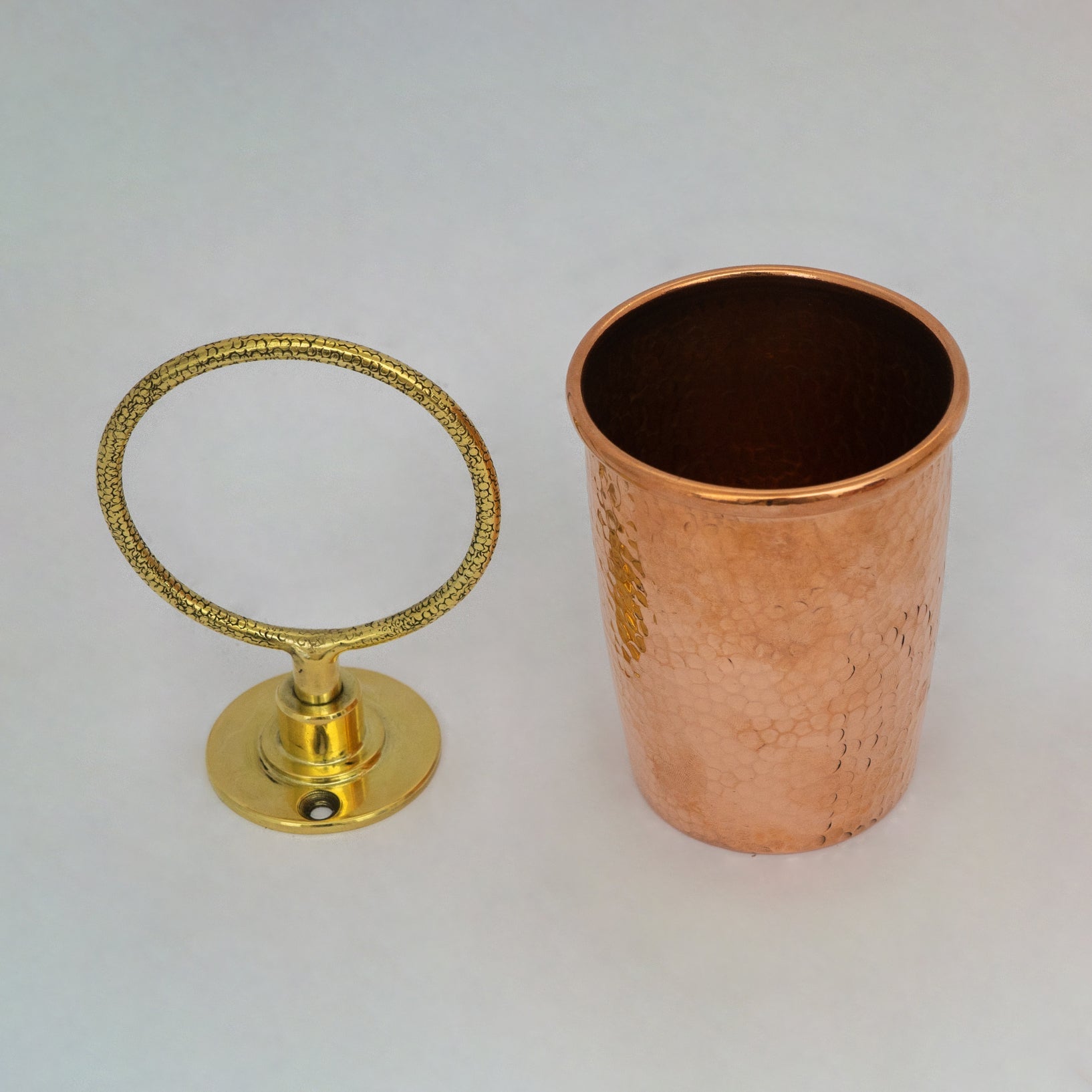 Unlacquered Copper Wall Mount Toothbrush Holder | Bathroom - Insideast