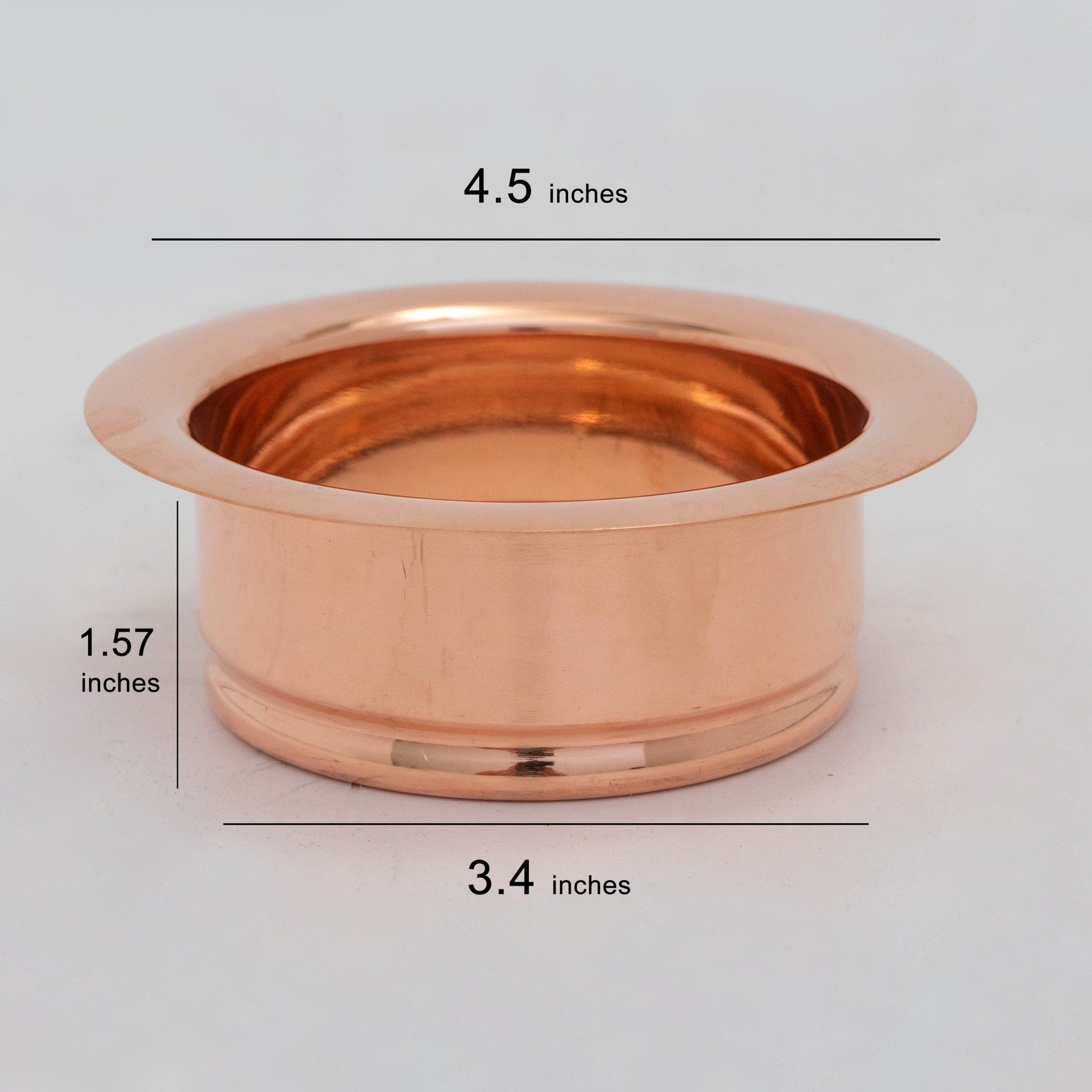 Unlacquered Solid Copper Garbage Disposal Flange - Insideast