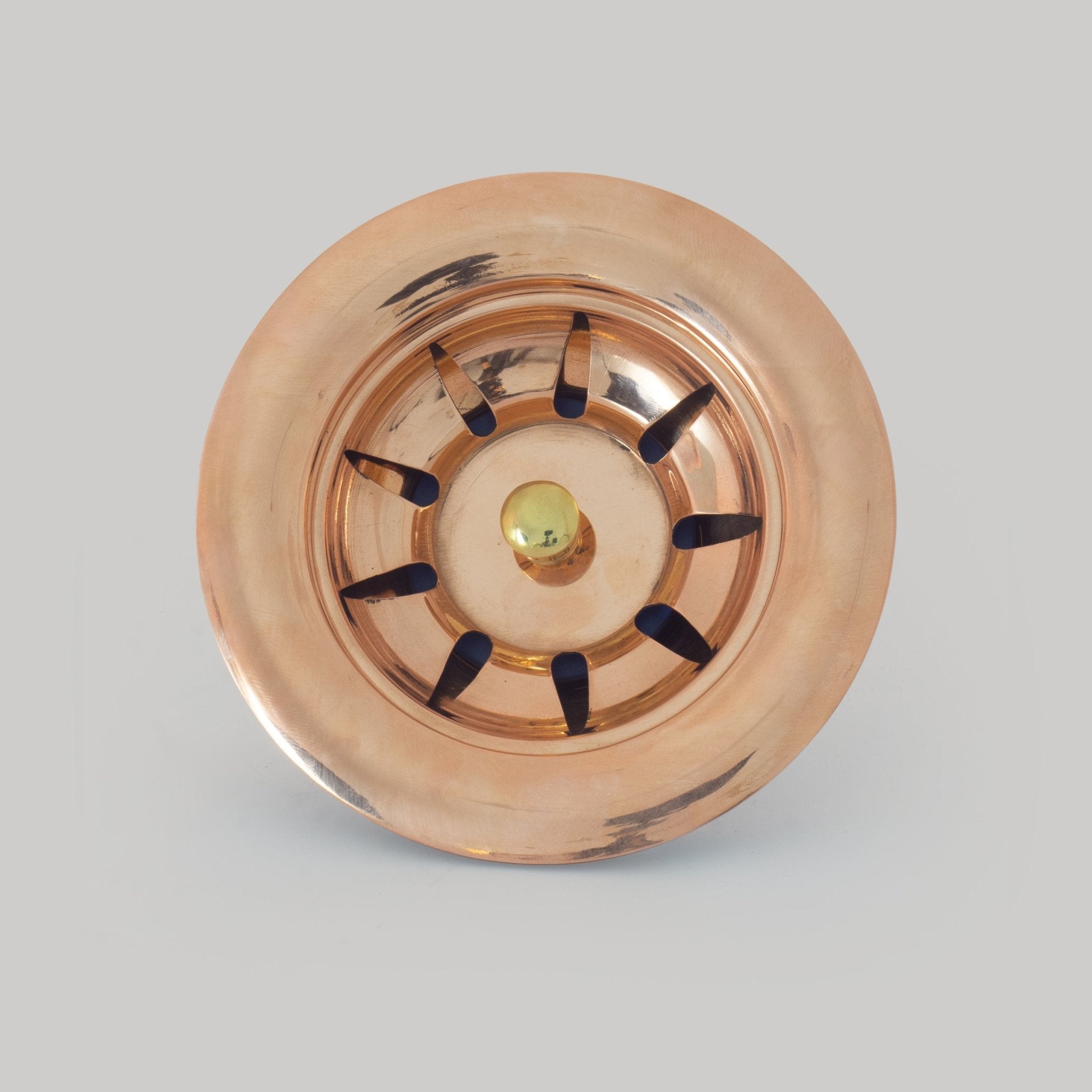 Unlacquered Solid Copper Kitchen Strainer Basket, Kitchen Sink Drain, Drain Stopper Plug, Basket Strainer - Insideast