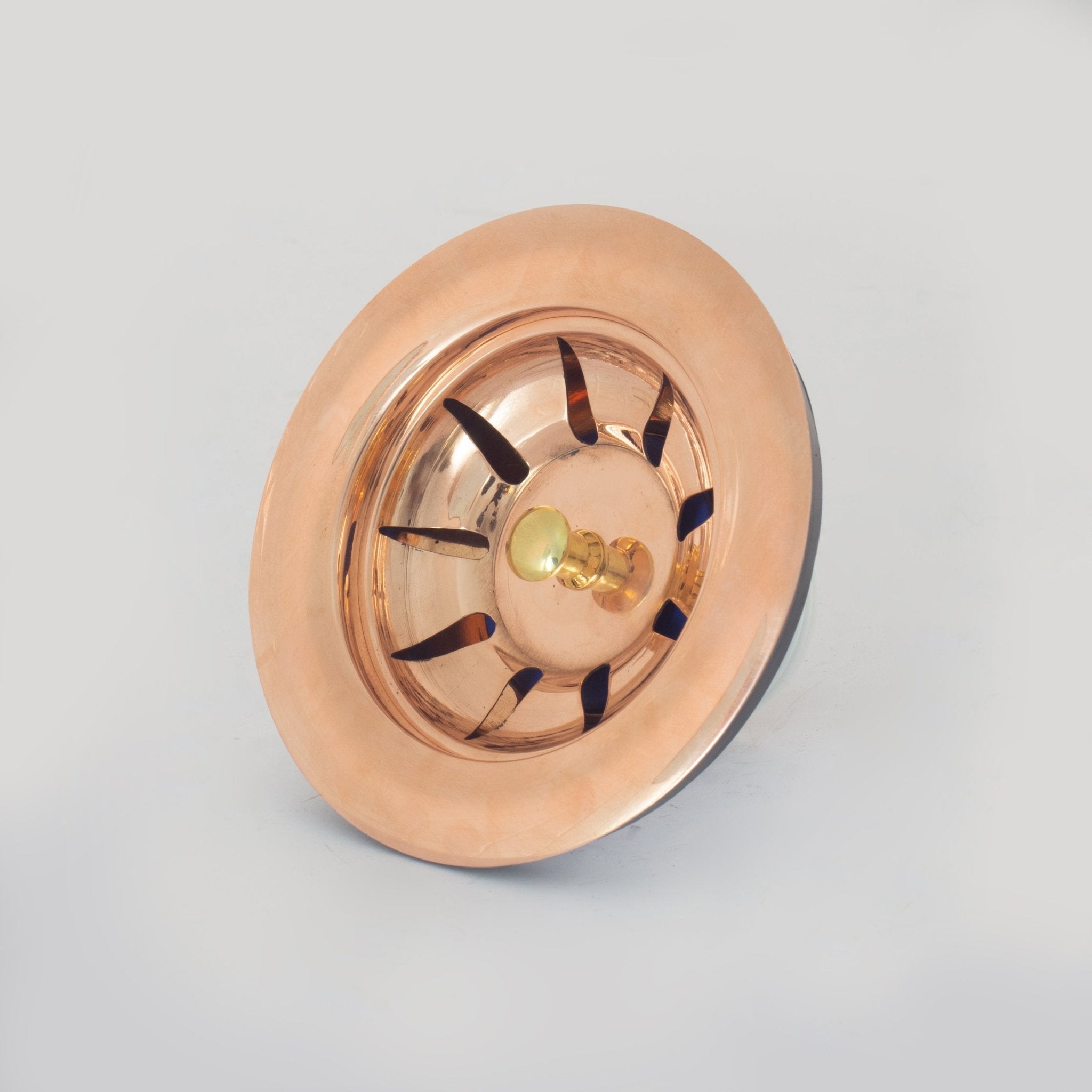 Unlacquered Solid Copper Kitchen Strainer Basket, Kitchen Sink Drain, Drain Stopper Plug, Basket Strainer - Insideast