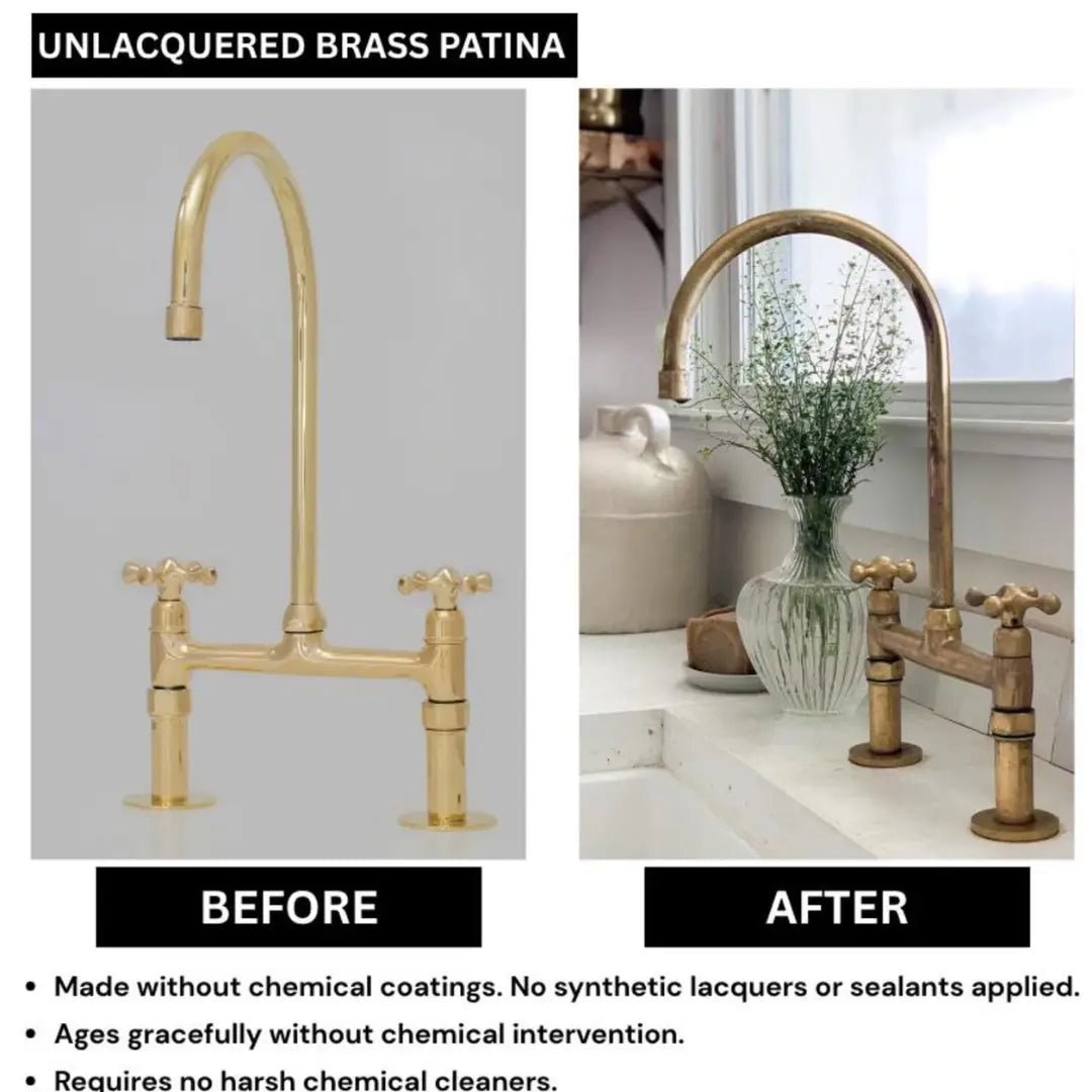 Verdeau - Unlacquered Bridge Kitchen Faucet - Insideast