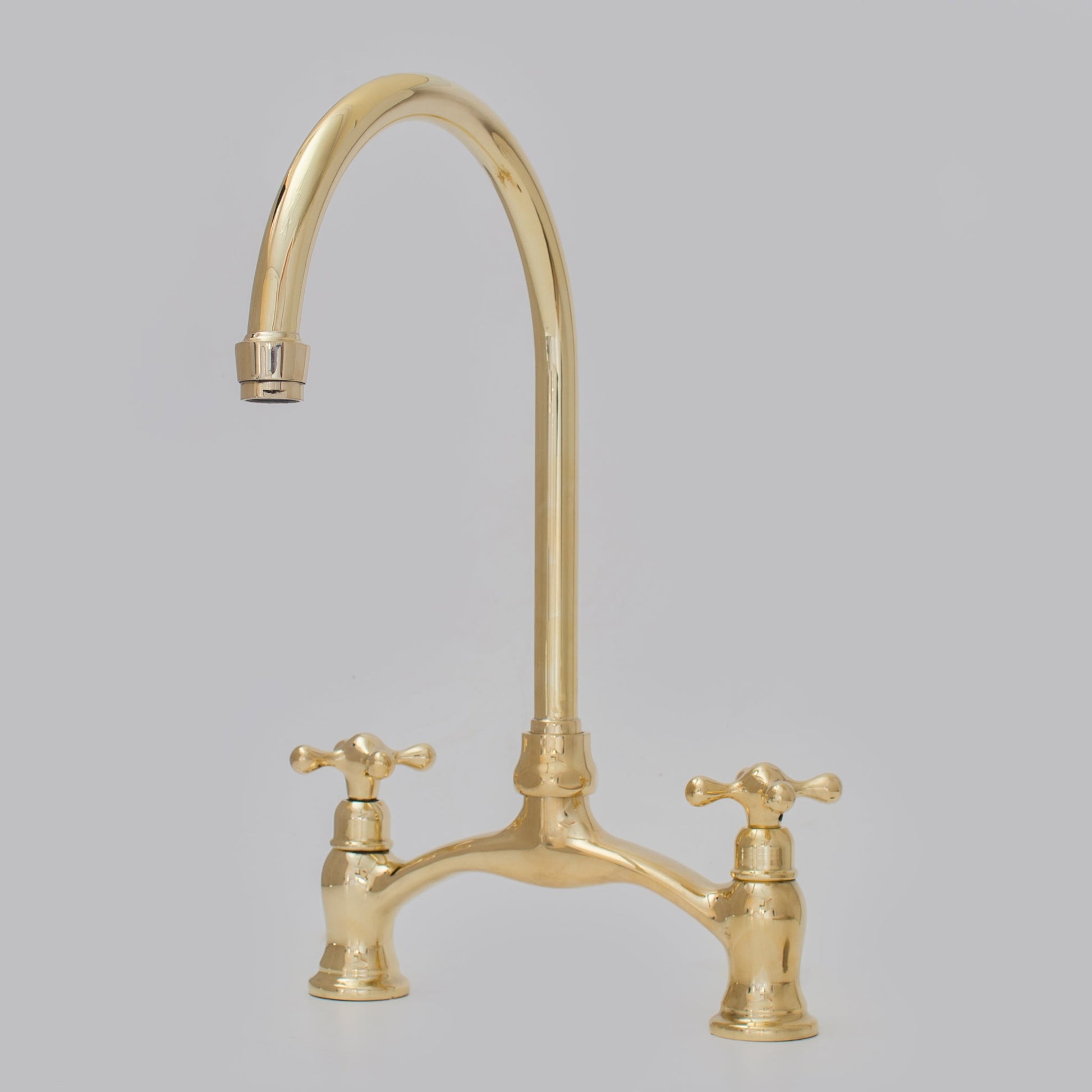 Verdeau - Unlacquered Bridge Kitchen Faucet - Insideast