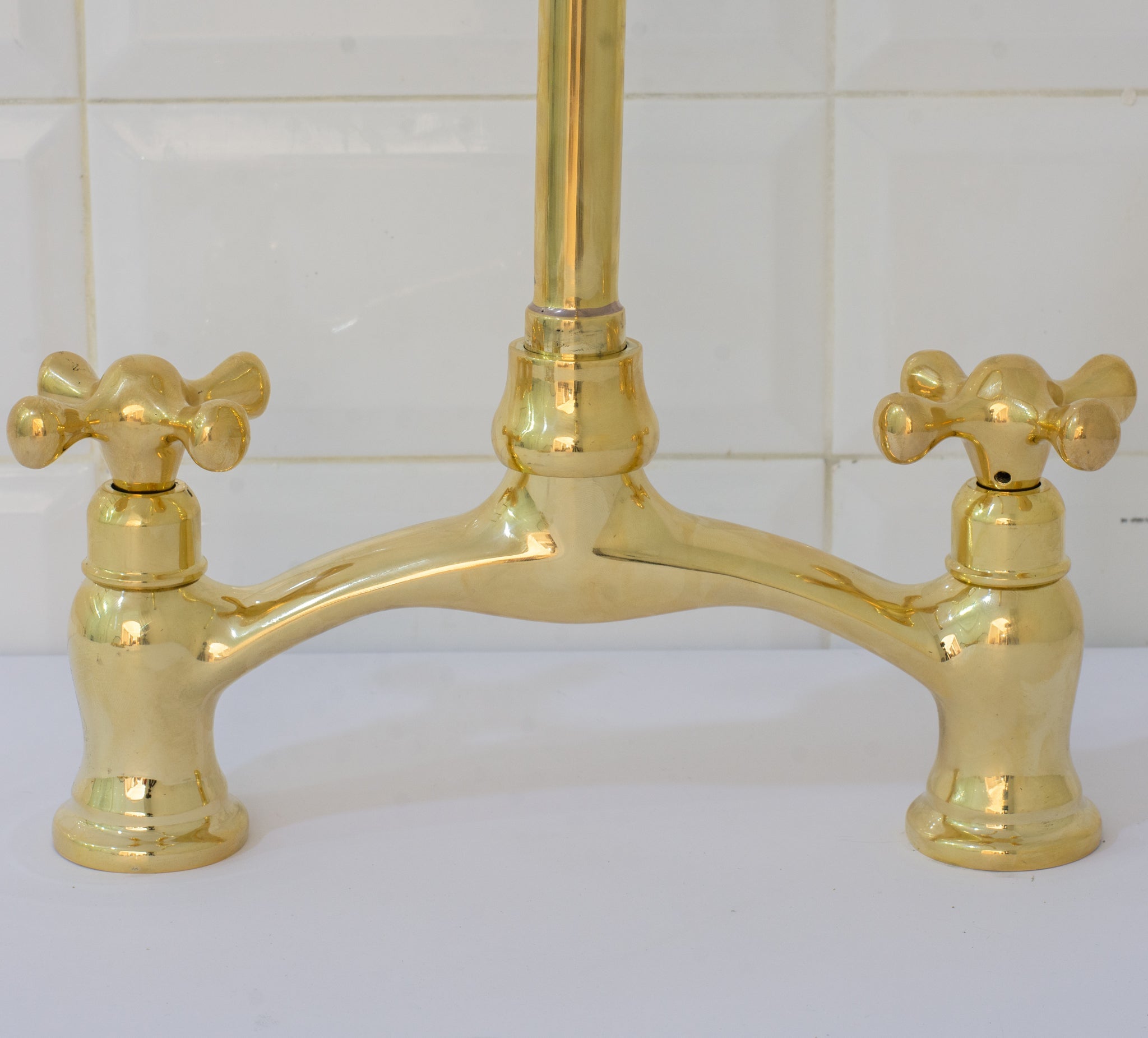 Verdeau - Unlacquered Bridge Kitchen Faucet - Insideast