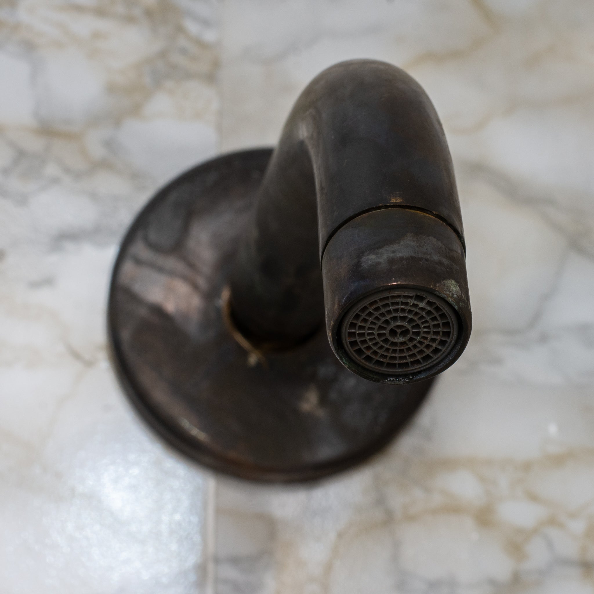 Vintage Bathroom Wall Faucet, Aged Brass Built - in Faucet, Concealed Mixer Tap, Recessed Basin Mixer Faucet - Insideast
