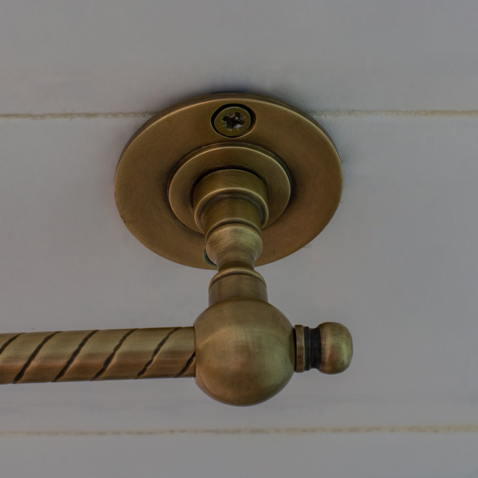 Vintage Brass Towel Holder, Towel Ring Hanger, Wall Mount Bathroom Ring Holder, Hand Engraved Ring For Towels - Insideast