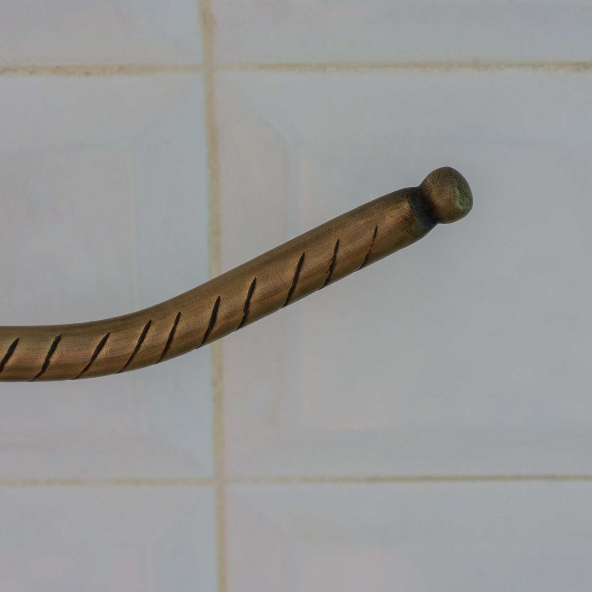 Vintage Brass Towel Holder, Towel Ring Hanger, Wall Mount Bathroom Ring Holder, Hand Engraved Ring For Towels - Insideast