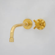 Wall Mount Cold Faucet, Unlacquered Brass Wall Mount Cold Water Tap - Insideast