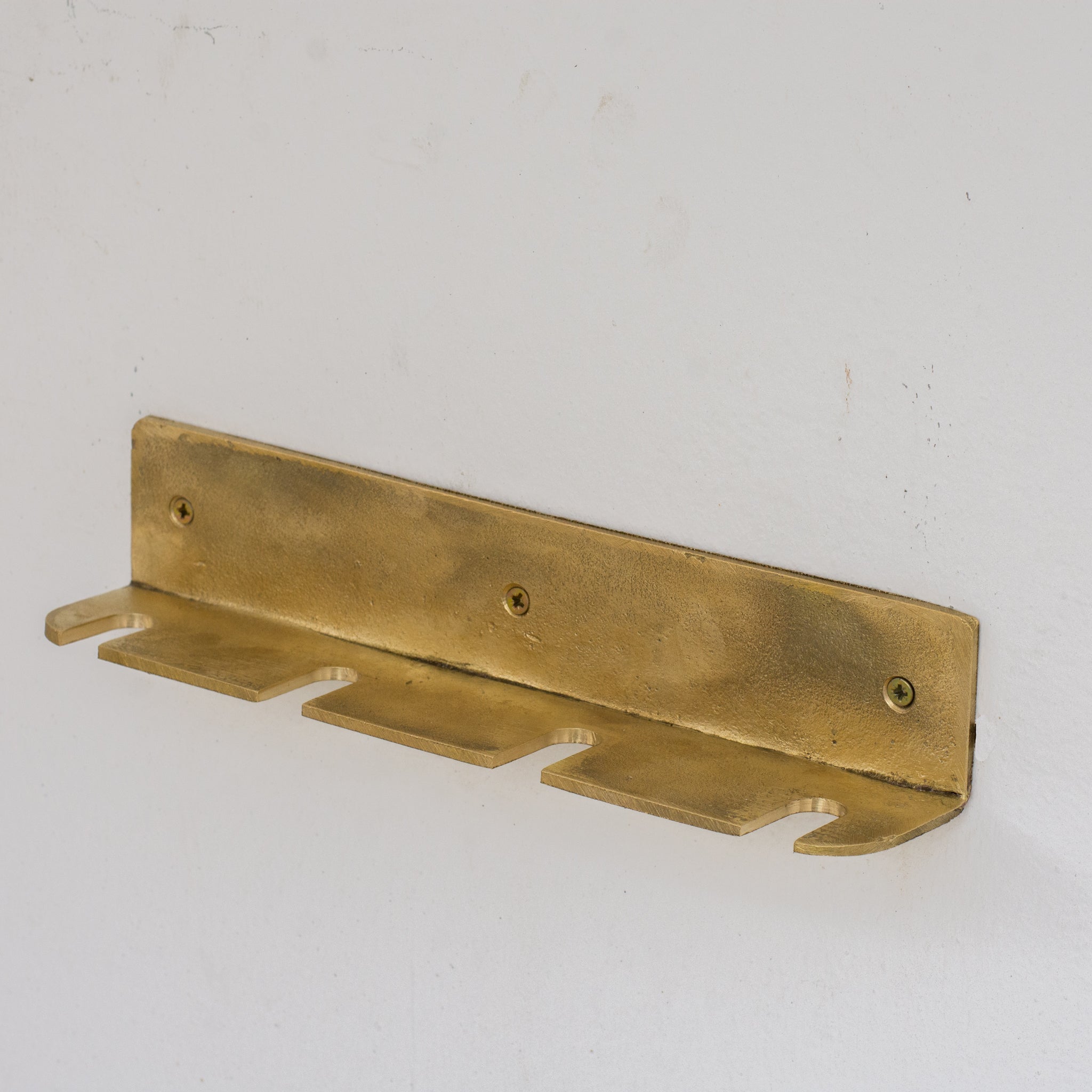 Wall - Mounted Solid Brass Fireplace Tools, Handcrafted Fireplace Set - Insideast