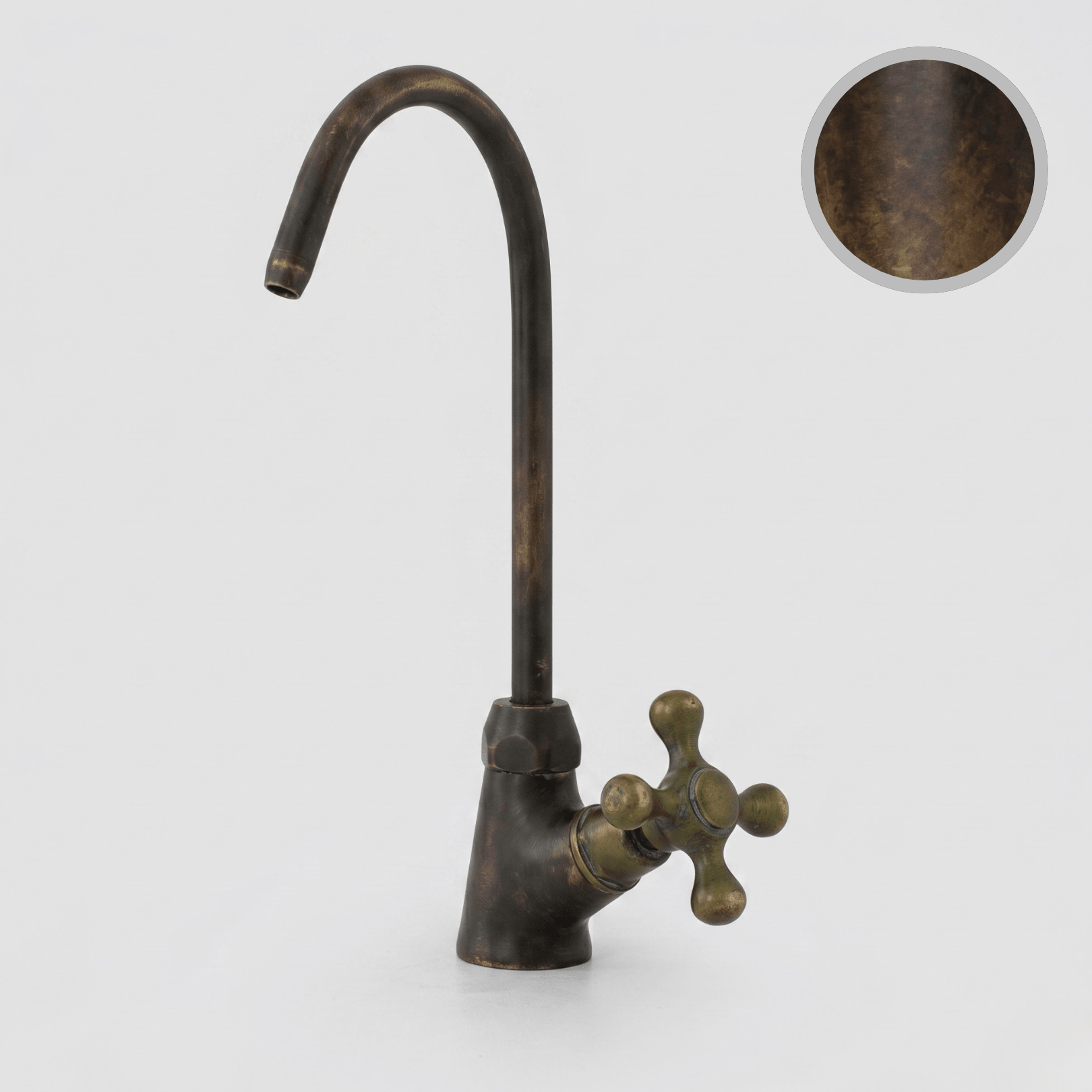 Artisan Gooseneck Water Tap | Single Hole Cold Water Faucet | Signature Living Finishes - Insideast
