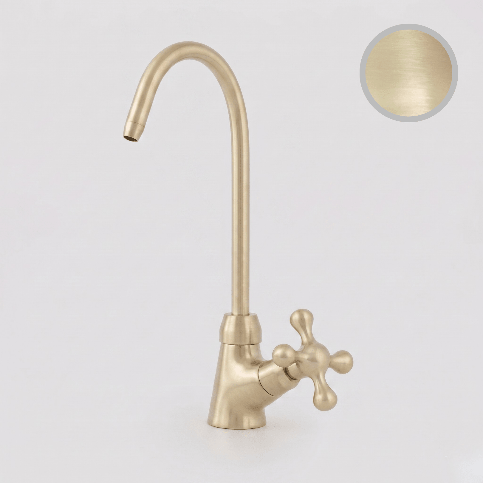 Artisan Gooseneck Water Tap | Single Hole Cold Water Faucet | Signature Living Finishes - Insideast