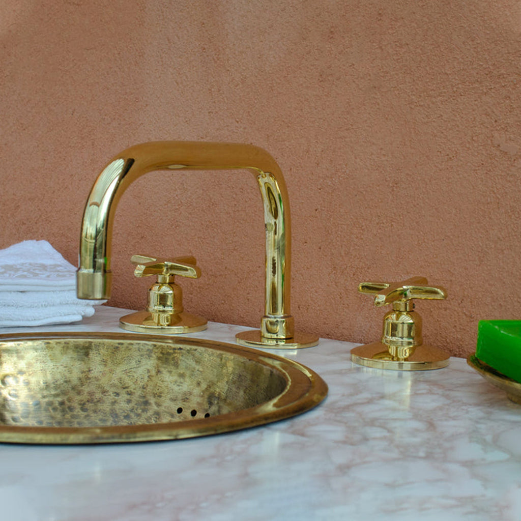 Widespread Brass Bathroom Faucet