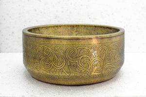 Antique Solid Brass Vessel Sink With Bronze Finish