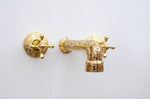 Load image into Gallery viewer, Brass Bathroom Faucet - Antique Brass Wall Mount Faucet ISW04
