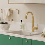 Load image into Gallery viewer, Brass Kitchen Faucet - Unlacquered Brass Kitchen Faucet ISF20
