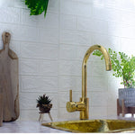 Load image into Gallery viewer, unlacquered brass kitchen faucet
