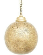 Load image into Gallery viewer, Brass Moroccan Hanging Light Vintage Shades Pendant Lamp Shade
