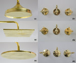 Load image into Gallery viewer, Brass Shower Fixtures - Dual Shower Head 
