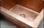 Load image into Gallery viewer, Customized Farmhouse 16 Gauge Copper Kitchen Sink
