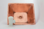 Load image into Gallery viewer, Drop-in / Undermount Copper Sink ISS14 , Hammered Sink 16&quot;x14&quot;
