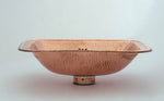 Load image into Gallery viewer, Hammered Copper Sink ISS16 , Moroccan Drop-in Sink 14-5/8&quot; x 12-1/8&quot;
