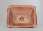 Load image into Gallery viewer, Hammered Copper Sink ISS16 , Moroccan Drop-in Sink 14-5/8&quot; x 12-1/8&quot;
