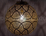 Load image into Gallery viewer, Hanging Pendant Ball Light Brass Shade Ceiling Lantern
