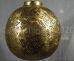 Load image into Gallery viewer, Hanging Pendant Ball Light Brass Shade Ceiling Lantern
