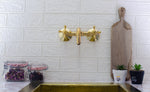 Load image into Gallery viewer, antique brass kitchen faucet 
