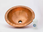 Load image into Gallery viewer, Round Hammered Sink ISS19 , Vintage Copper Drop-in Sink , Diameter 17 - 5/8 &quot;

