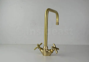 Single Hole Bathroom Faucet - Antique Brass Bathroom Faucet IBF08