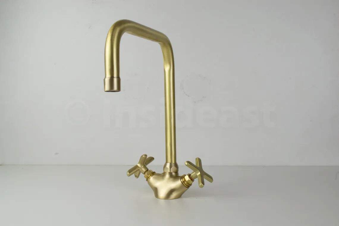 Single Hole Bathroom Faucet - Antique Brass Bathroom Faucet IBF08