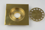 Load image into Gallery viewer, Solid Brass Floor Drain, Unlacquered Square Shower Drain
