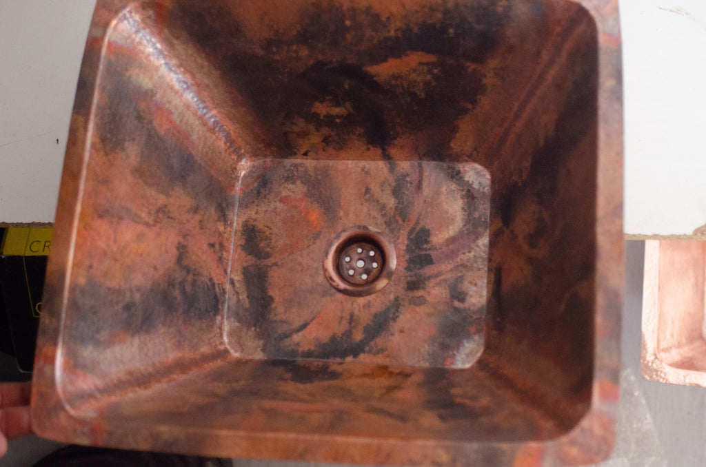 Solid Copper Hand Hammered Kitchen Bar Sink