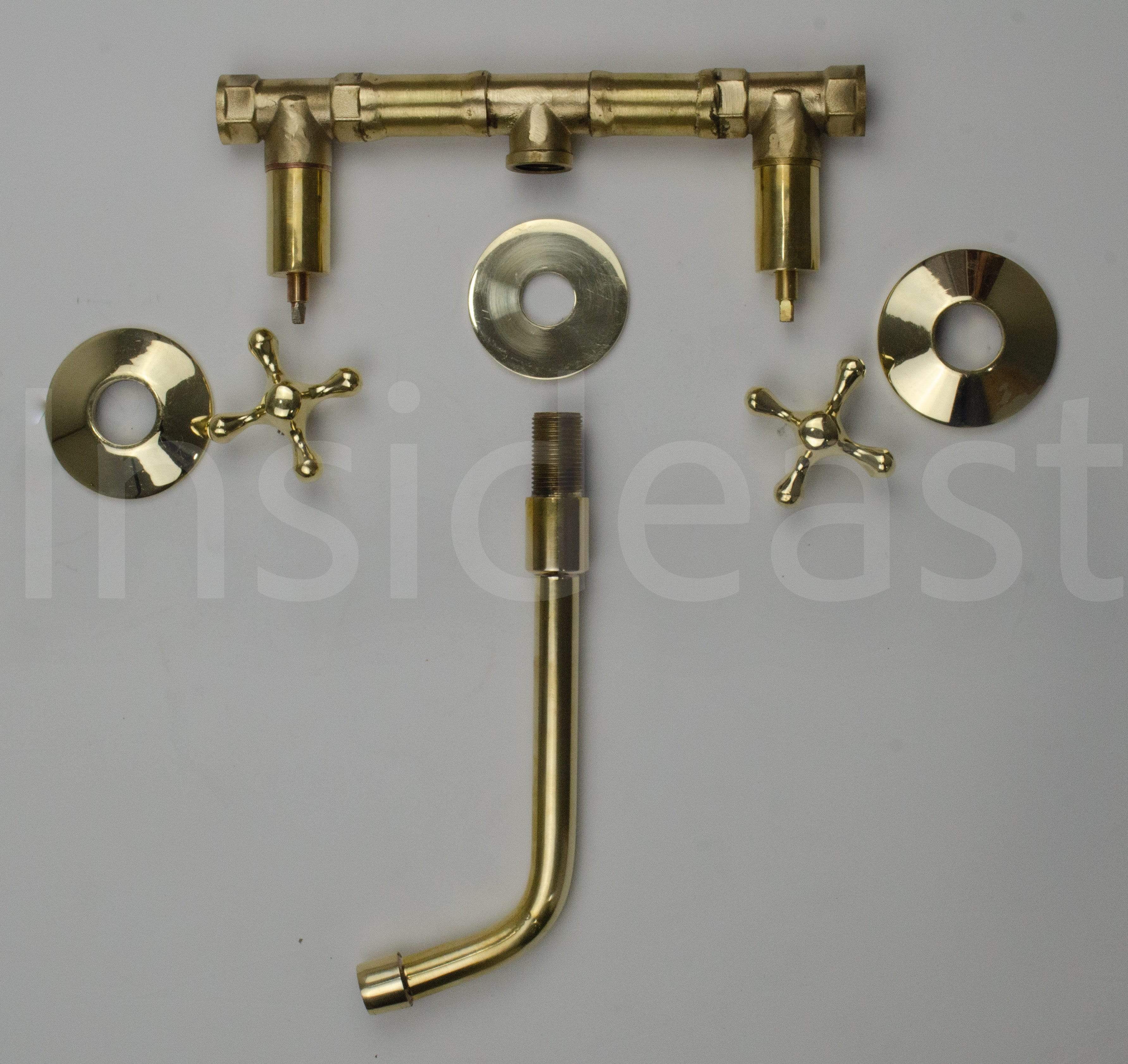 brass wall mount faucet