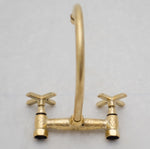 Load image into Gallery viewer, Unlacquered Brass Bathroom Faucet 

