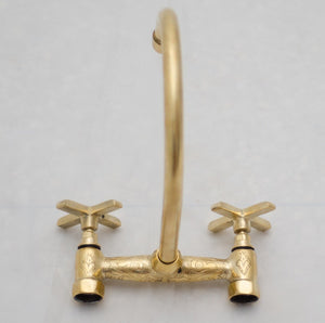 Unlacquered Brass Bathroom Faucet 