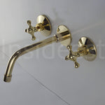 Load image into Gallery viewer, brass wall mount faucet
